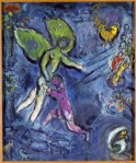 Jacob Wrestling With The Angel - Marc Chagall